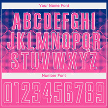 Load image into Gallery viewer, Custom Royal Pink-White Sublimation Soccer Uniform Jersey