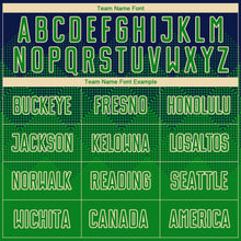 Load image into Gallery viewer, Custom Navy Grass Green-Cream Sublimation Soccer Uniform Jersey