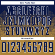 Load image into Gallery viewer, Custom Old Gold Navy-White Sublimation Soccer Uniform Jersey