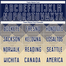 Load image into Gallery viewer, Custom Cream Navy-White Sublimation Soccer Uniform Jersey