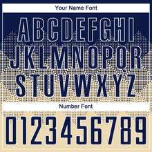 Load image into Gallery viewer, Custom Cream Navy-White Sublimation Soccer Uniform Jersey