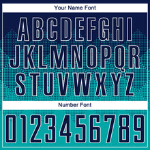 Load image into Gallery viewer, Custom Aqua Navy-White Sublimation Soccer Uniform Jersey