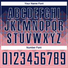 Load image into Gallery viewer, Custom Medium Pink Navy-White Sublimation Soccer Uniform Jersey