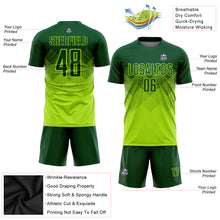 Load image into Gallery viewer, Custom Neon Green Green Sublimation Soccer Uniform Jersey