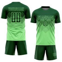 Load image into Gallery viewer, Custom Pea Green Green Sublimation Soccer Uniform Jersey