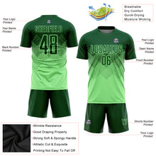 Load image into Gallery viewer, Custom Pea Green Green Sublimation Soccer Uniform Jersey