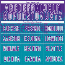 Load image into Gallery viewer, Custom Teal Purple-White Sublimation Soccer Uniform Jersey