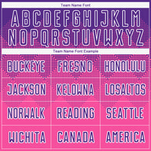 Load image into Gallery viewer, Custom Pink Purple-White Sublimation Soccer Uniform Jersey