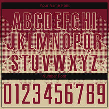 Load image into Gallery viewer, Custom Cream Crimson Sublimation Soccer Uniform Jersey