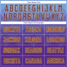 Load image into Gallery viewer, Custom Light Blue Purple-Gold Sublimation Soccer Uniform Jersey