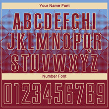 Load image into Gallery viewer, Custom Light Blue Crimson-Cream Sublimation Soccer Uniform Jersey