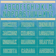 Load image into Gallery viewer, Custom Light Blue Teal-Cream Sublimation Soccer Uniform Jersey