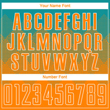Load image into Gallery viewer, Custom Teal Bay Orange-White Sublimation Soccer Uniform Jersey