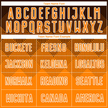 Load image into Gallery viewer, Custom Brown Bay Orange-White Sublimation Soccer Uniform Jersey