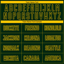 Load image into Gallery viewer, Custom Green Yellow Pinstripe Fade Fashion Sublimation Soccer Uniform Jersey