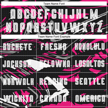 Load image into Gallery viewer, Custom Figure White-Hot Pink Sublimation Soccer Uniform Jersey