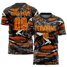 Load image into Gallery viewer, Custom Figure Bay Orange-Texas Orange Sublimation Soccer Uniform Jersey