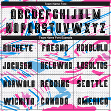 Load image into Gallery viewer, Custom Figure Black-Pink Sublimation Soccer Uniform Jersey