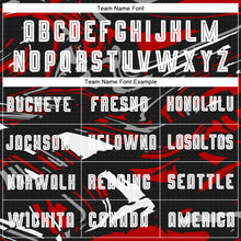 Load image into Gallery viewer, Custom Figure White-Red Sublimation Soccer Uniform Jersey