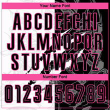 Load image into Gallery viewer, Custom Graffiti Pattern Black-Pink Scratch Sublimation Soccer Uniform Jersey