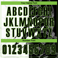 Load image into Gallery viewer, Custom Graffiti Pattern Black-Neon Green Scratch Sublimation Soccer Uniform Jersey