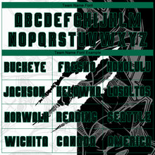 Load image into Gallery viewer, Custom Graffiti Pattern Black-Kelly Green Scratch Sublimation Soccer Uniform Jersey