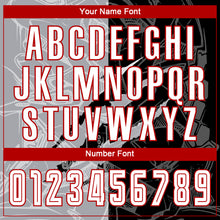 Load image into Gallery viewer, Custom Graffiti Pattern White Black Gray-Red Scratch Sublimation Soccer Uniform Jersey