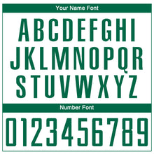 Load image into Gallery viewer, Custom White Kelly Green Sublimation Soccer Uniform Jersey