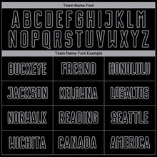 Load image into Gallery viewer, Custom Black Gray Sublimation Soccer Uniform Jersey