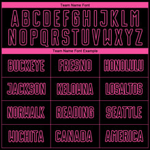 Load image into Gallery viewer, Custom Black Pink Sublimation Soccer Uniform Jersey