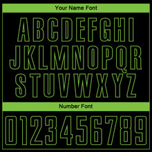 Load image into Gallery viewer, Custom Black Neon Green Sublimation Soccer Uniform Jersey