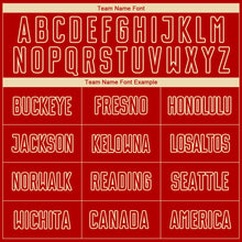 Load image into Gallery viewer, Custom Red City Cream Sublimation Soccer Uniform Jersey