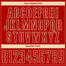 Load image into Gallery viewer, Custom Red City Cream Sublimation Soccer Uniform Jersey