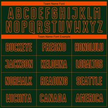 Load image into Gallery viewer, Custom Green Orange Sublimation Soccer Uniform Jersey