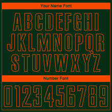 Load image into Gallery viewer, Custom Green Orange Sublimation Soccer Uniform Jersey