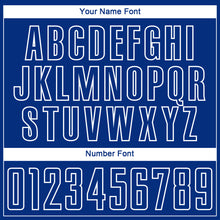 Load image into Gallery viewer, Custom Royal White Sublimation Soccer Uniform Jersey