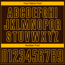 Load image into Gallery viewer, Custom Brown Gold Sublimation Soccer Uniform Jersey