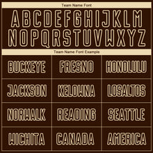 Load image into Gallery viewer, Custom Brown Cream Sublimation Soccer Uniform Jersey