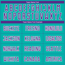 Load image into Gallery viewer, Custom Aqua Purple-White Sublimation Soccer Uniform Jersey