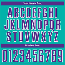 Load image into Gallery viewer, Custom Aqua Purple-White Sublimation Soccer Uniform Jersey