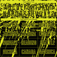 Load image into Gallery viewer, Custom Black Neon Yellow Sublimation Soccer Uniform Jersey