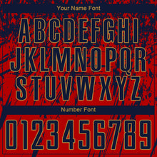 Load image into Gallery viewer, Custom Red Navy-Old Gold Sublimation Soccer Uniform Jersey