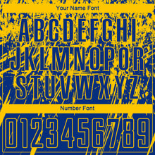 Load image into Gallery viewer, Custom Royal Yellow Sublimation Soccer Uniform Jersey