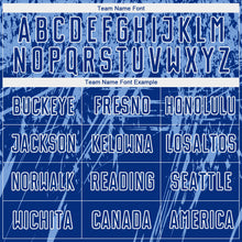 Load image into Gallery viewer, Custom Royal Light Blue-White Sublimation Soccer Uniform Jersey