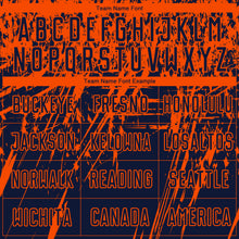 Load image into Gallery viewer, Custom Navy Orange Sublimation Soccer Uniform Jersey