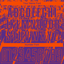 Load image into Gallery viewer, Custom Purple Orange Sublimation Soccer Uniform Jersey