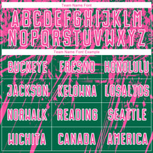 Load image into Gallery viewer, Custom Kelly Green Pink-White Sublimation Soccer Uniform Jersey