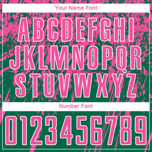 Load image into Gallery viewer, Custom Kelly Green Pink-White Sublimation Soccer Uniform Jersey