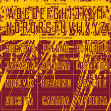 Load image into Gallery viewer, Custom Crimson Yellow Sublimation Soccer Uniform Jersey