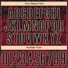 Load image into Gallery viewer, Custom Crimson Black-Cream Sublimation Soccer Uniform Jersey